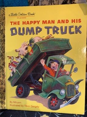 Collectible Little Golden Book The Happy Man and His Dump Truck - Vintage